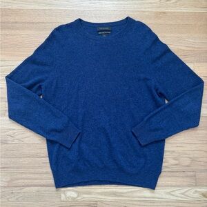 Men's Blue 100% Cashmere Sweater
